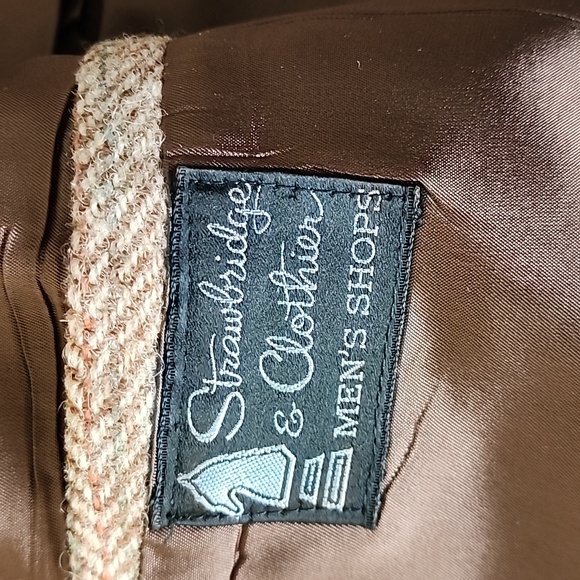 Harris Tweed Men's Brown  Blazer 100 % Virgin  Wool Strawbridge Clothier - Picture 8 of 8